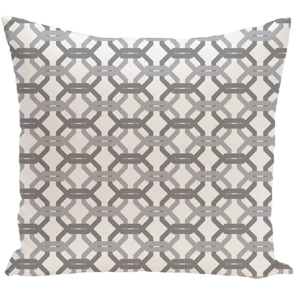 Simply Daisy 16" x 16" We're All Connected Geometric Print Pillow