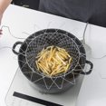 thumbnail image 2 of Foldable Steam Rinse Deep Frying Basket Stainless Steel Fry French Magic Basket Mesh Basket Strainer Net Fried Filter Drainage Rack for Fried Food or Fruits Multifunctional Kitchen Cooking Tool, 2 of 9
