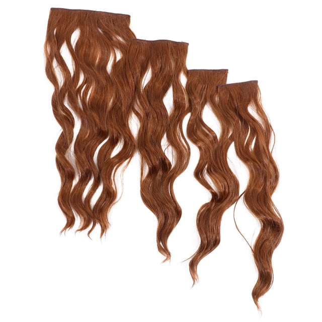 PAMINGONO 4Ud Extensiones De Marrón Con Clip Fácil De Aplicar Y Remover