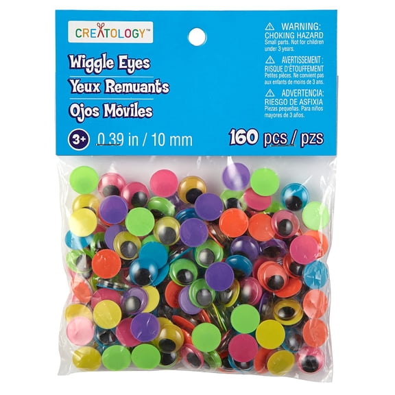 12 Packs: 160 ct. (1,920 total) Neon Wiggle Eyes by Creatology™