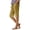 Yellow, variant on Lixiuxyad Bermuda Shorts For Women Linen Shorts Knee Length Elastic Waist Casual Summer Beach Comfy Pull On Shorts With Pockets Sizes S-5XL,Black