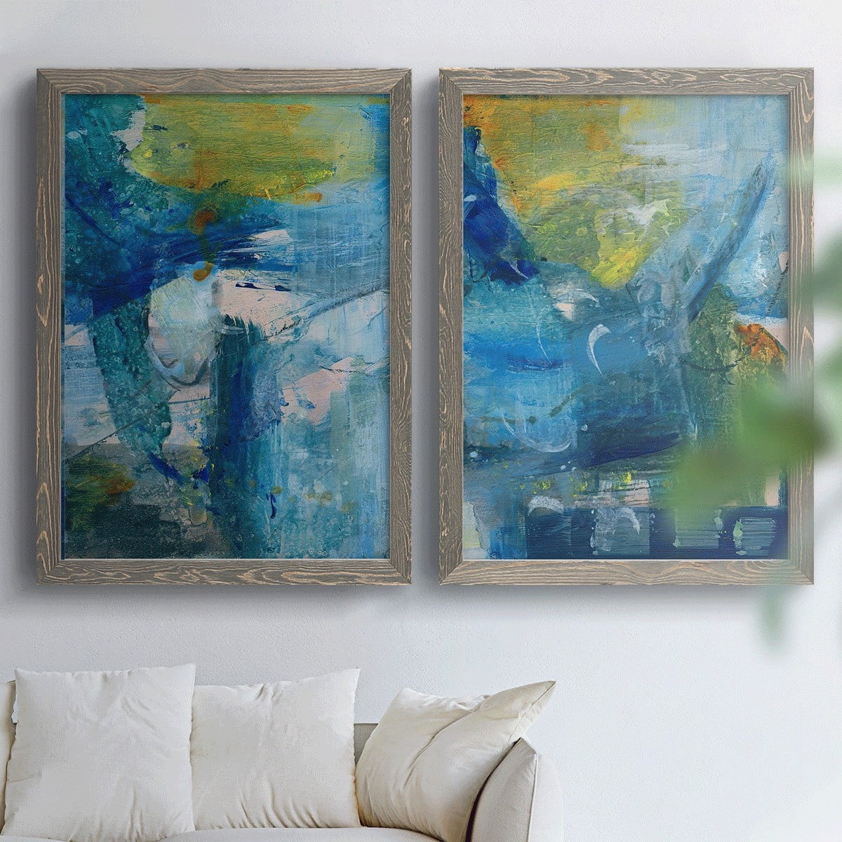 Spring Winds III - Premium Framed Canvas 2 Piece Set - Ready to Hang