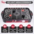 thumbnail image 2 of Air Hockey Game with LED Lights - Portable Tabletop Air Hockey game  for Kids & Family Fun, Top Air Hockey Table Game with 2 Pushers  2 Pucks, Compact Arcade Style Air Hockey Game Table for Home, 2 of 7