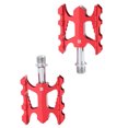 thumbnail image 1 of Soidarity Pedales de bicicleta, accesorios para bicicletas, reemplazo de pieza modificada, Pedal de ciclismo con cojinete, accesorios de actualización de Ciclismo Rojo Soidarity OD023874-03, 1 of 6