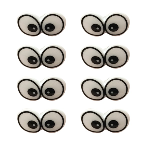 SHISUYAN 100pcs Cartoon Plastic Safety Toy Eye Handmade Accessories for DIY Plush Dolls Animal Making(17x29mm)
