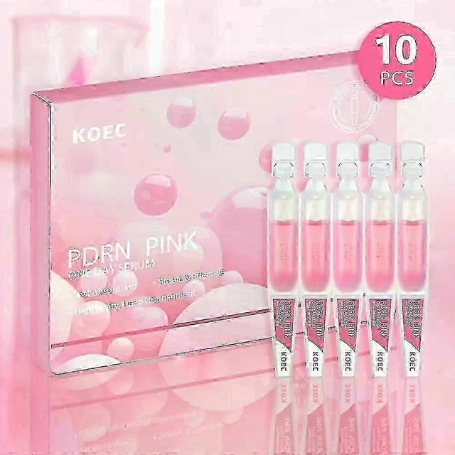 Salmon DNA PDRN Pink One Day Serum | Salmon DNA PDRN Intensive Ampoule, Collagen, Glutathione, Niacinamide - Improves skin radiance