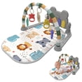 thumbnail image 2 of BINGLI Baby Gym Play Mat for Babies 0-6 Months Tummy Mat Baby Kick and Play Piano Playmat Activity Gym for Baby Boy Girl Toddler Activity Center Baby Floor Play Mat for Baby, 2 of 9