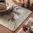 thumbnail image 6 of Smile Grey Snowman Snowflake Let it Snow Christmas Placemats 12x18 Inch Set of 4, 6 of 7