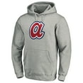 thumbnail image 2 of Men's Heather Gray Atlanta Braves Cooperstown Collection Huntington Logo Fitted Pullover Hoodie, 2 of 3