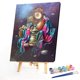 thumbnail image 2 of Cuadros Decorativos Kit de pintura por números, tarro de tela DIY, arte de aceite a mano, imagen artesanal, decoración del hogar (3) Wdftyju de costura negro 4 estilos, 2 of 9