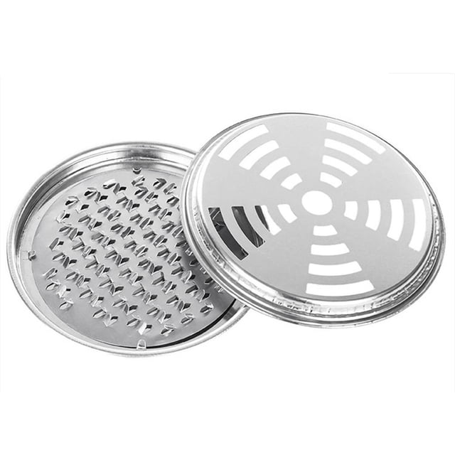EeaseMX Bandeja para mosquitos de acero inoxidable con clavos, soporte para espirales antimosquitos, estante repelente de insectos de metal grande para sala de estar, hotel y con tapa, 1 unidad