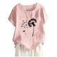 thumbnail image 2 of Fiudx Ofertas Flash Artículos En Oferta Blusas con Estampado Informal para Mujer, Camisas con Botones, Camisetas de Manga Corta con Cuello Redondo, 2 of 4