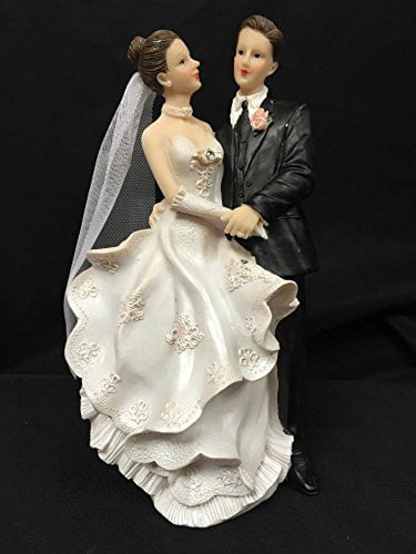 Bride and Groom Wedding Figurine Classic Cake Topper Centerpiece Keepsake 