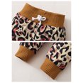 thumbnail image 3 of Dooleck Infant Ribbed Clothes Ruffle Bodysuit Leopard Halen Pant Outfit Streetwear, 3 of 7