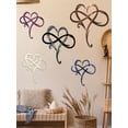thumbnail image 4 of Infinity Heart Wall Decor,Metal Wall Art Decor,Unique Infinity Heart Metal Art Wall Decor Love Sign Steel Wall Plaques Bedroom Ornaments for Home Wedding Decor,Home Wall Decor, 4 of 7