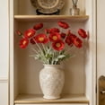 thumbnail image 6 of Poppy Artificial Fake Poppies Flower with Stems Silk Floral for Wedding Bouquet Party Spring Arrangement Home Cemetery Decorations Red, 6 of 6