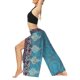 thumbnail image 5 of VISgogo Pantalones de pierna ancha de verano para mujer, pantalones sueltos sueltos de tiro medio con estampado bohemio con divisiones para yoga, playa, vacaciones VISgogo  moda, 5 of 7