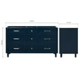 thumbnail image 2 of Ariel Monroe 60 Inch Double Sink Base Cabinet In Midnight Blue, 2 of 7