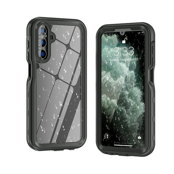ShellTech Waterproof Case for Samsung Galaxy A25 5G,Shockproof IP68 Certified Dustproof Built-in Screen Protector Full Body Cover for Samsung Galaxy A25 5G,Black