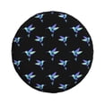 thumbnail image 4 of Spare Tire Cover, Blue Purple Hummingbird Print Wheel Cover Tire Covers For Trailers Car Truck Camper Universal Tire Covering Fits Diameter14"-17", 4 of 4
