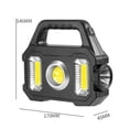 thumbnail image 2 of Lámpara Antorcha eléctrica LED Pantalla de energía solar multifuncional para montañismo Senderismo Tmvgtek Para estrenar, 2 of 9