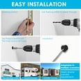 thumbnail image 6 of TMWEFUSC 39 Pcs Cable Routing Kit Cable Installation Kit Mounting Accessories Including 6 Grommet 3 Drill Bit and 30 Wall Clamp, 6 of 15