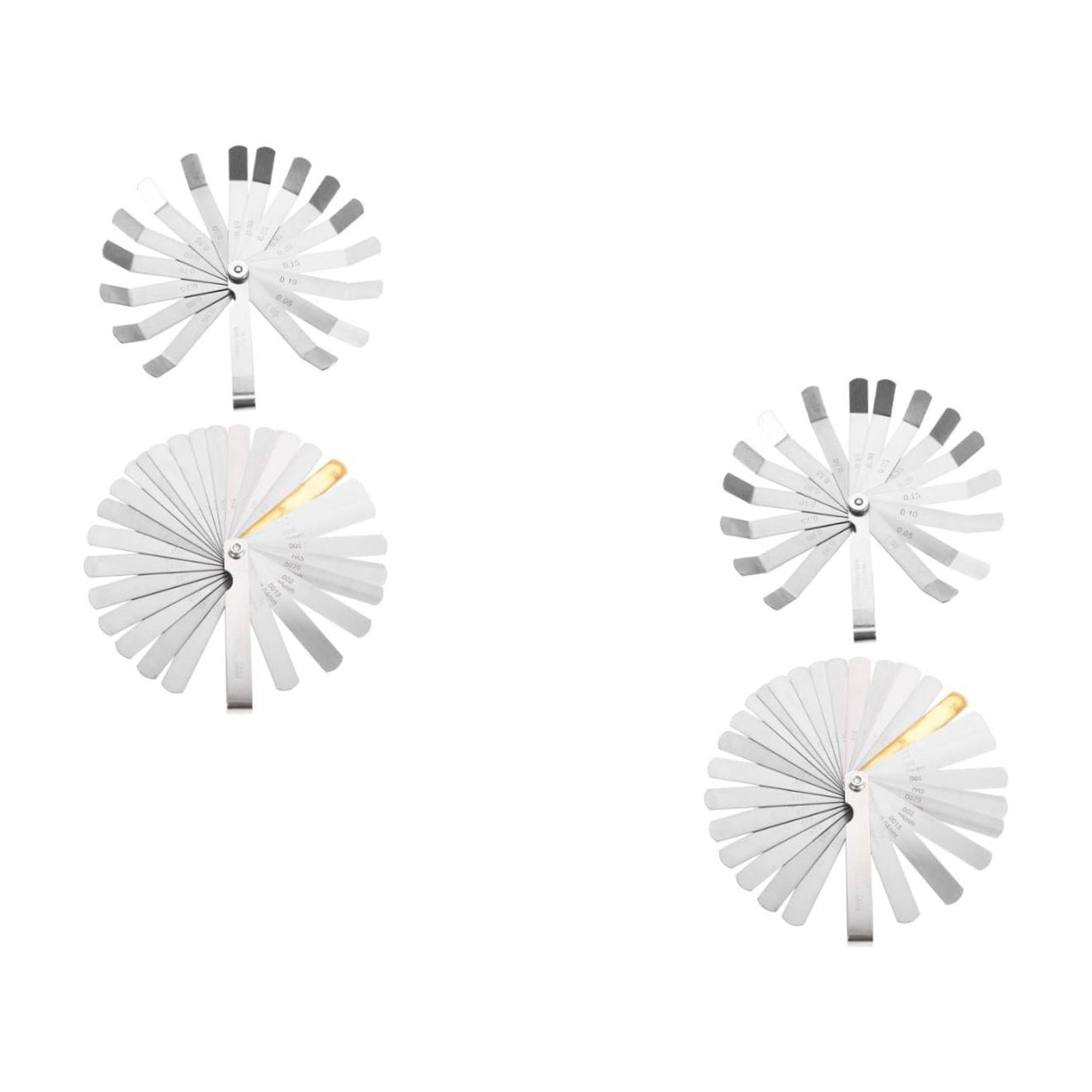 Hemoton 4-Piece Gauge Set with Spring Steel Blades, Practical and Easy-to-Use Plug Thickness Measuring Tools
