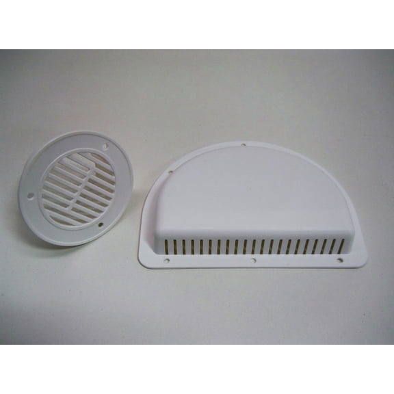 RV ATV Cycle Truck Cargo Work Trailer White Side Air Vent