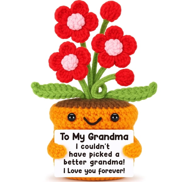 Regalo para la abuela: flor de ganchillo I Love You Forever
