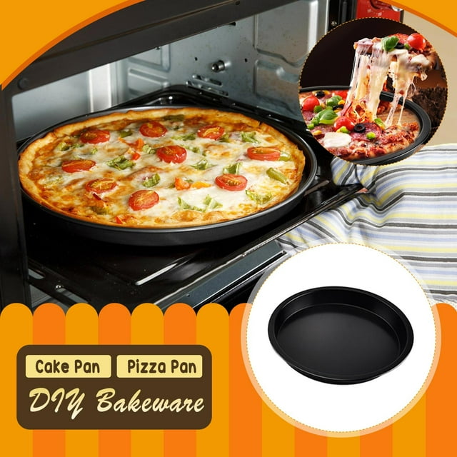 Non-stick Cake Pan Pizza Pan Round PIZZA Pan DIY Household Baking Pan Stainless Steel Nonstick Pan 8 Small Non Stick Pan Titanium Frying Pan Set Small Frying Pan with Non Stick Pan Ceramic Coated
