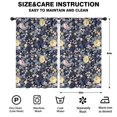 thumbnail image 2 of Blackout Kids Curtains,Pioneer Flower Floral Print Pattern Childrens Insulated Curtains Set Of 2,Bedroom Essentials,Toddler Room Decor 52"x84", 2 of 5