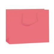 Coral Rose Matte Medium Gift Bags (10 Pack ) 13x5x10"