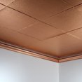 thumbnail image 5 of FASÄDE Border Fill Decorative Vinyl 2ft x 4ft Glue Up Ceiling Panel in Polished Copper (5 Pack), 5 of 5