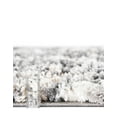thumbnail image 5 of Unique Loom Hygge Shag Collection Area Rug - Trellis (8' Square Gray/Beige), 5 of 7