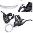 thumbnail image 3 of Flmtop 1 Pair Aluminium Alloy 7/21 Speed MTB Bicycle Left Right Shifter Brake Lever, 3 of 9