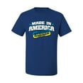thumbnail image 2 of Made In America With Ukrainian Parts Men's Graphic T-Shirt, Royal, X-Large, 2 of 4