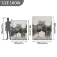 thumbnail image 6 of Yayeee Throw Blanket for Couch Soft Warm 50" x 60" Sofa Chair Bed Decoration, Grey Hexagons, 6 of 7