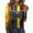 Yellow #057, variant on Mardi Gras Shirts Womens Sequins Long 3/4 Sleeve Gold Graphic Tee Crew Neck Carnival Party T Shirts Light Gray S