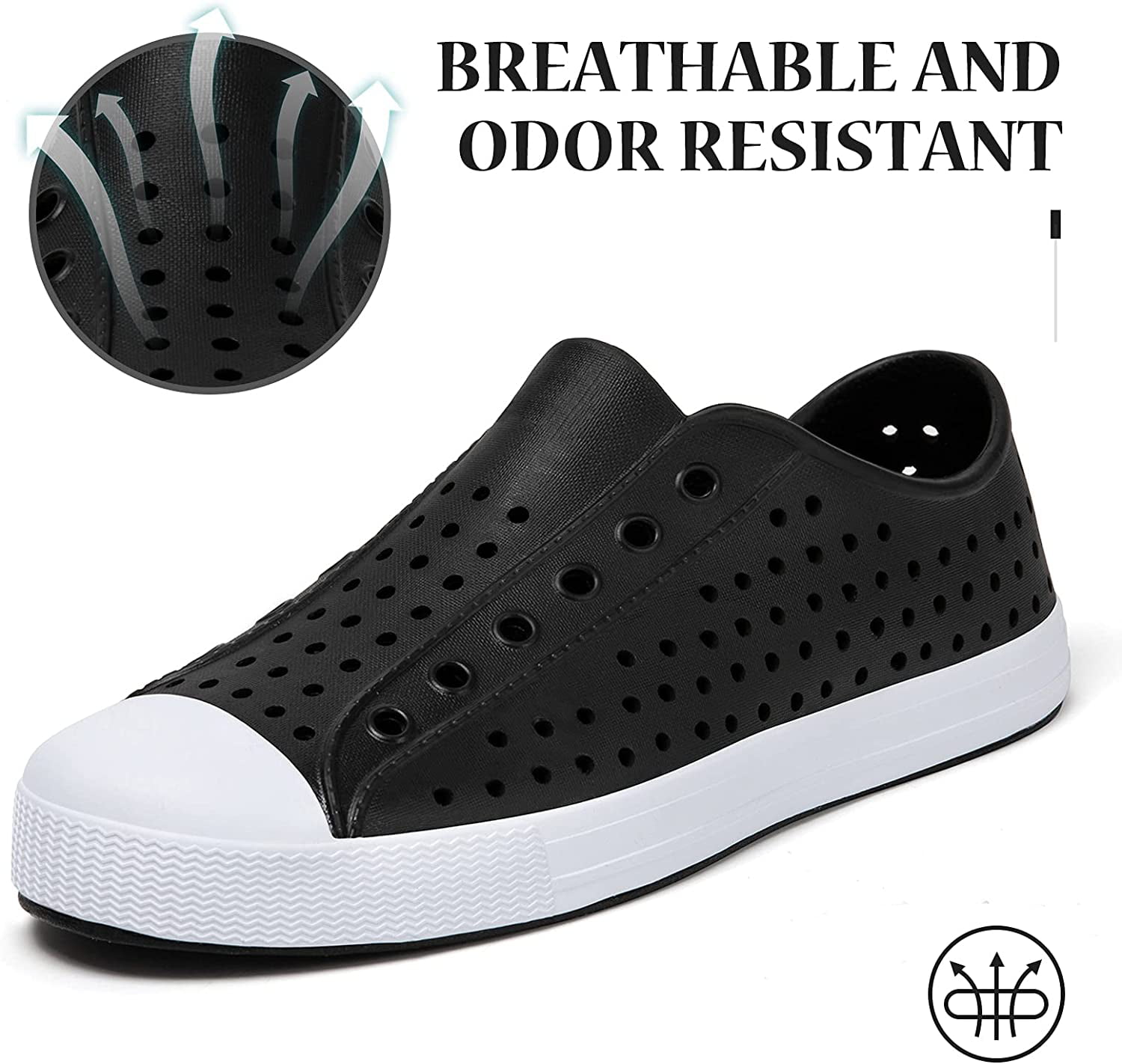 SAGUARO Mens Womens Kids Lightweight Breathable Slip-On Sneaker Garden Clogs Beach Sandals Water Shoes 