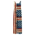 thumbnail image 4 of Jinhomg Womens 4Th of July Rompers Novelty Fancy USA Flag Graphic Jumpsuits Casual Loose Fit Spaghetti Strap Square Neck Overalls 2025 Holiday Gifts Blue M, 4 of 9