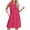 Hot Pink, variant on XUNKUSGA Womens Summer Dresses Casual Loose Pleated Front Tshirt Loose Sleeveless Tank Sundresses with Pockets Soft Stretchy Breathable Women Dresses for Beach Travel Party S-2XL Pink