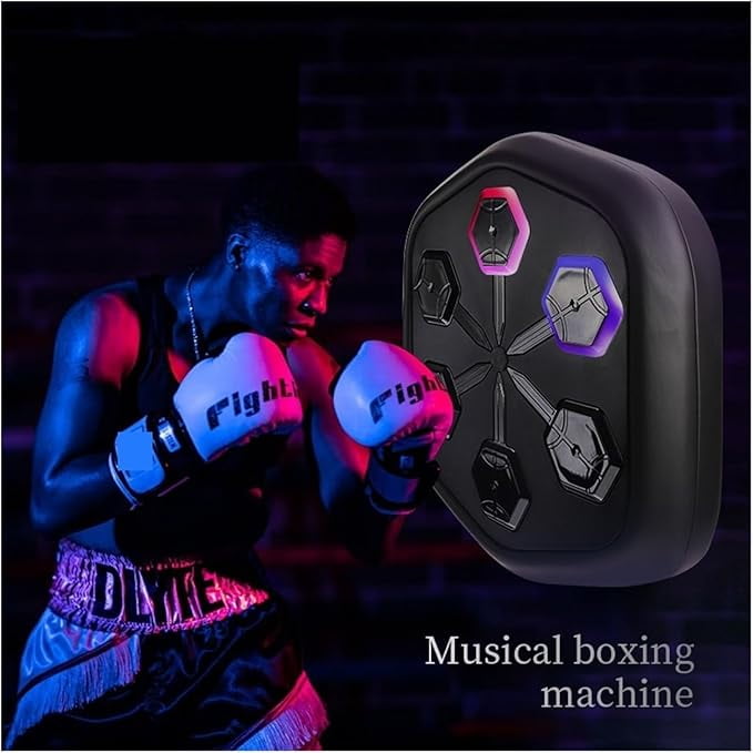 RKXQT Boxing Gym Equipment Music Boxing Machine, Home Fitness Equipment for Children Training Boxing Wall Tart Sports Equipment Thai Punching Bag for Kids or Adult to Exercise