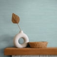Curated visual reference: Picture Idea: Tempaper Faux Grasscloth Texture Peel And Stick Wallpaper Seaglass 20