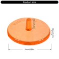 thumbnail image 3 of 50Pcs Clear Plastic Flat Golf Balls Markers Golf Balls Mark Position Markers Diameter 24mm for Golfer Training Enduring, 3 of 4
