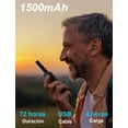 thumbnail image 4 of Radios de Comunicación 99 Channel Largo Alcance Walkie Talkie 1500mA Lithium Battery 2pcs Radios Mini Portátil USB Recargable Intercomunicador Remoto para Constructores, Guardias etc(Un Par),2PCS, 4 of 18