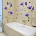 thumbnail image 4 of Inteprter Pegatina de pared flor PVC DIY calcomanía autoadhesiva fiesta papel pintado decorativo dormitorio sala de estar espejo ventana Decoración del hogar, 4 of 6