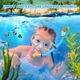 thumbnail image 2 of Set de Equipo de Snorkel HiiPeak para Niños de 6 a 14 Años - Azul-Naranja, 2 of 8