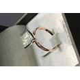 thumbnail image 3 of 1.60Ct Princess Cut Lab Created Diamond Engagement Ring 14k Yellow Gold Plated, 3 of 3