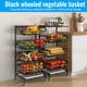 thumbnail image 5 of Carritos de cocina de 4 niveles con ruedas de metal ajustables de gran capacidad para frutas, 5 of 8