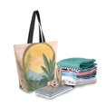 thumbnail image 2 of FORMRS Womens Canvas Tote Bag with Zipper Inner Pocket Shoulder Handbag, Boho Plants, 2 of 7